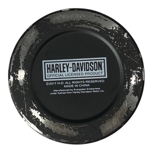Harley Davidson Embossed Black Stainless Steel Travel Cup Mug Biker 24oz - Picture 6 of 10